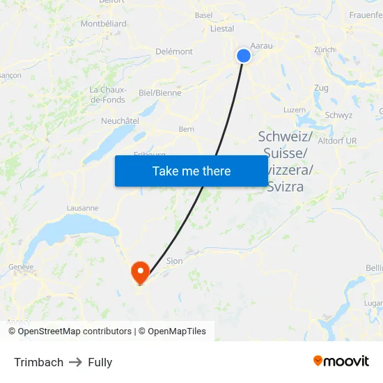 Trimbach to Fully map