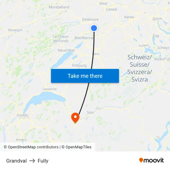 Grandval to Fully map