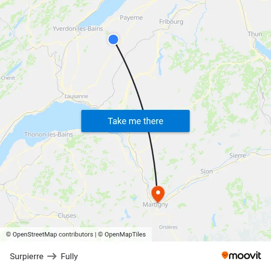 Surpierre to Fully map