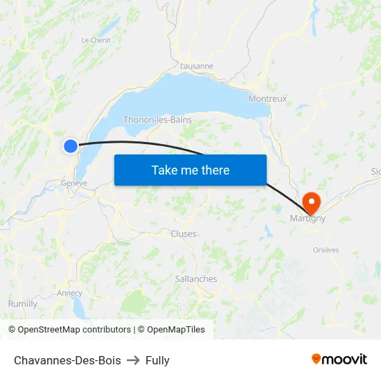 Chavannes-Des-Bois to Fully map