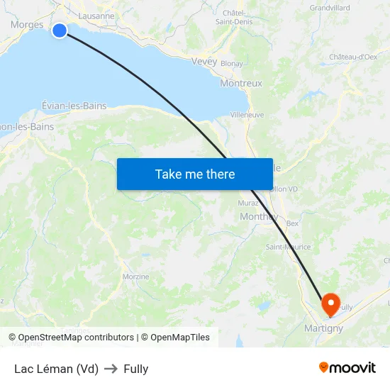 Lac Léman (Vd) to Fully map