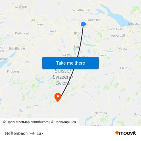 Neftenbach to Lax map