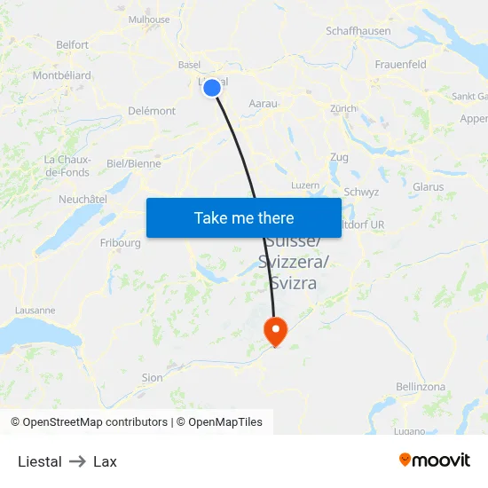Liestal to Lax map