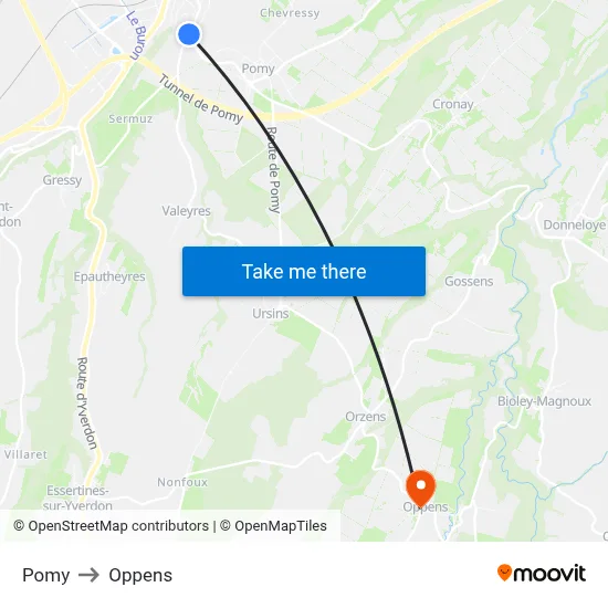 Pomy to Oppens map