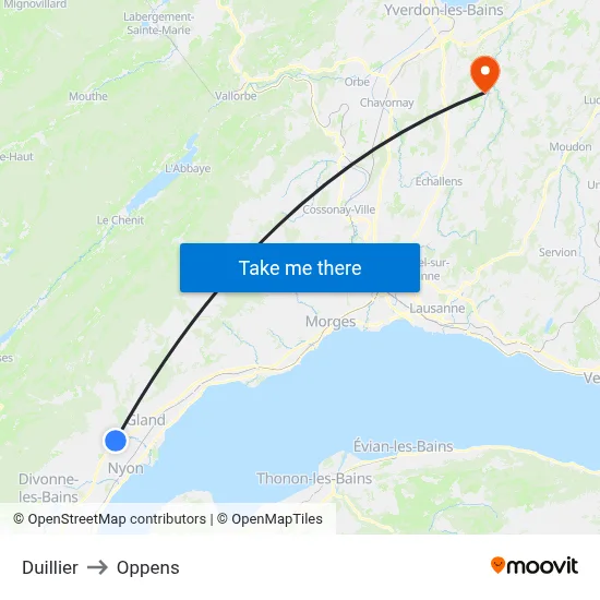 Duillier to Oppens map