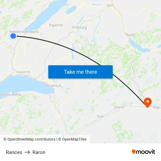 Rances to Raron map