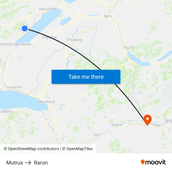 Mutrux to Raron map
