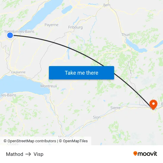 Mathod to Visp map