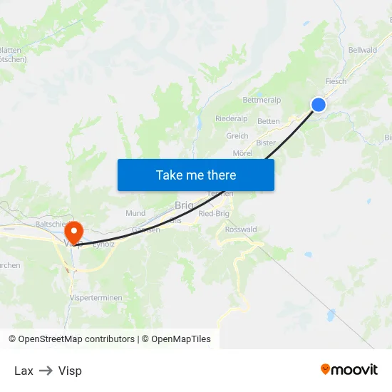 Lax to Visp map