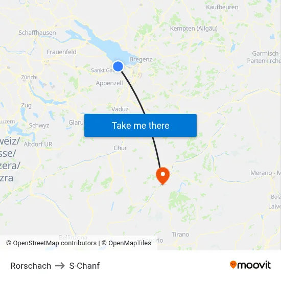 Rorschach to S-Chanf map