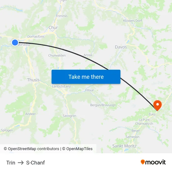 Trin to S-Chanf map
