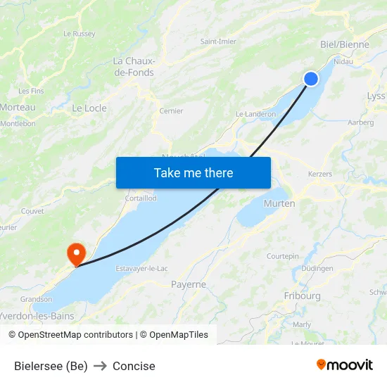 Bielersee (Be) to Concise map