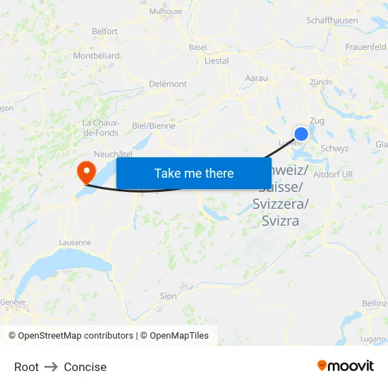 Root to Concise map