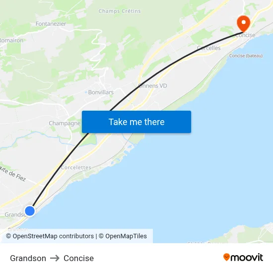 Grandson to Concise map