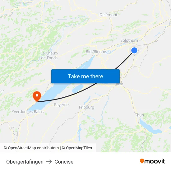 Obergerlafingen to Concise map