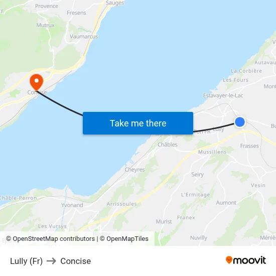 Lully (Fr) to Concise map