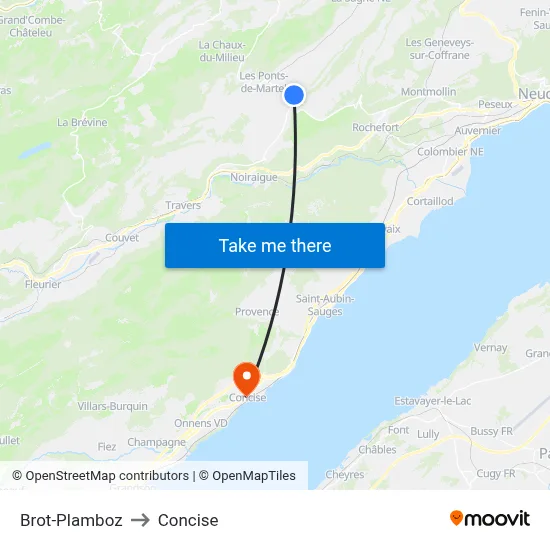 Brot-Plamboz to Concise map