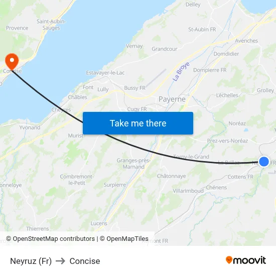 Neyruz (Fr) to Concise map