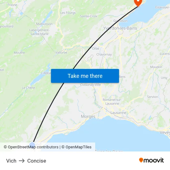 Vich to Concise map