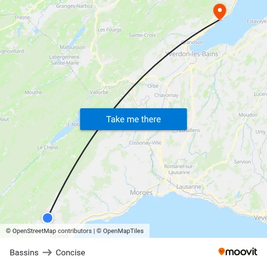 Bassins to Concise map