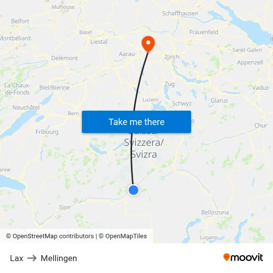 Lax to Mellingen map