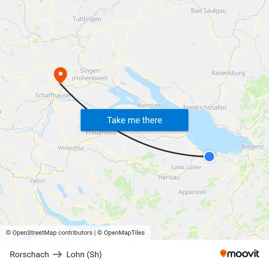 Rorschach to Lohn (Sh) map