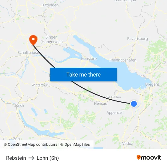 Rebstein to Lohn (Sh) map