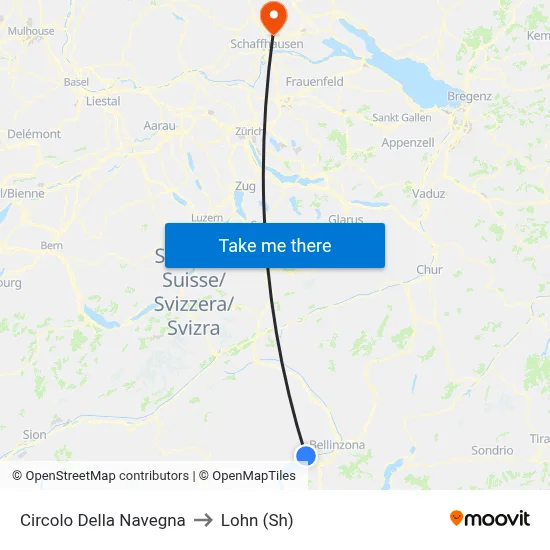 Circolo Della Navegna to Lohn (Sh) map