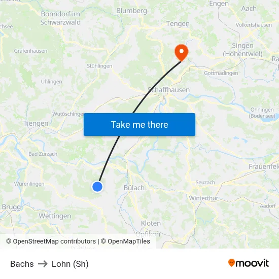 Bachs to Lohn (Sh) map