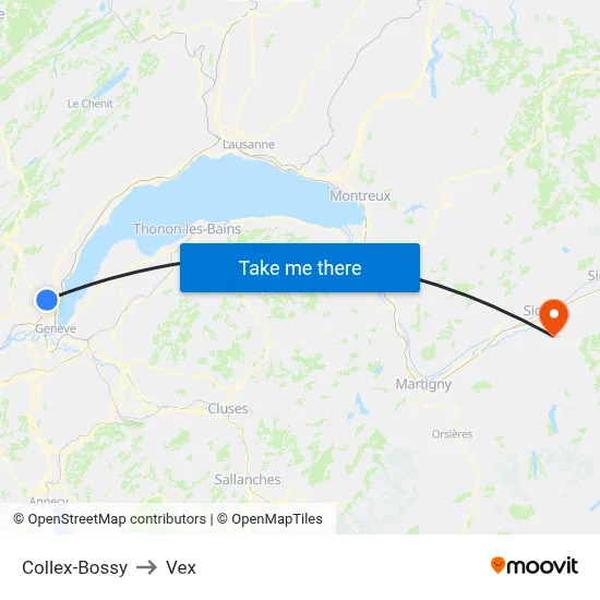 Collex-Bossy to Vex map