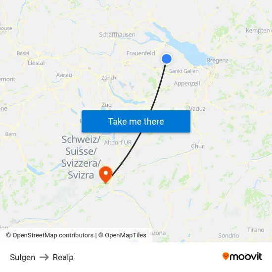 Sulgen to Realp map