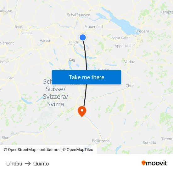 Lindau to Quinto map