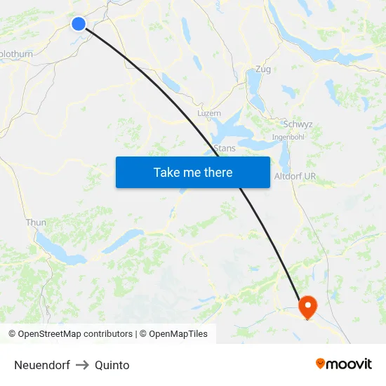 Neuendorf to Quinto map