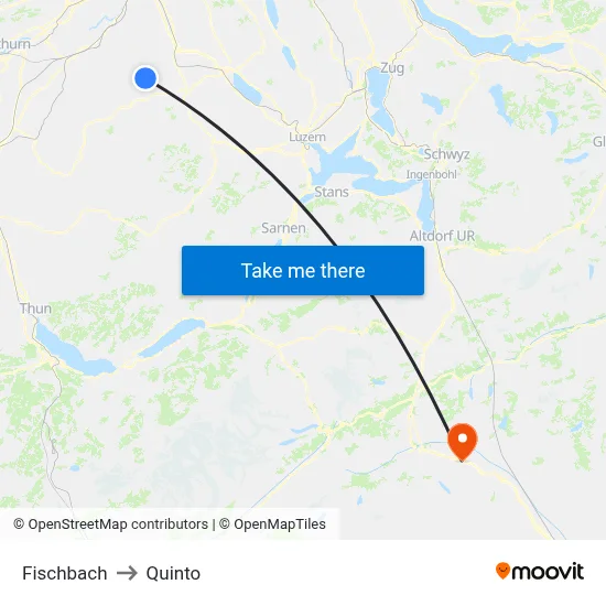 Fischbach to Quinto map