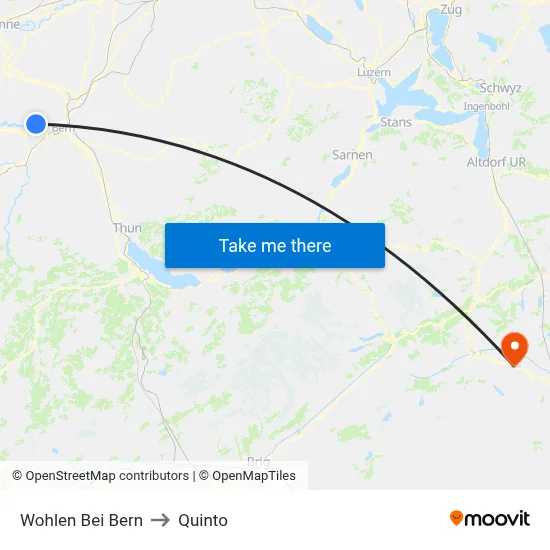Wohlen Bei Bern to Quinto map