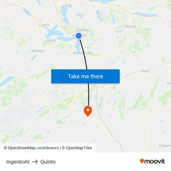 Ingenbohl to Quinto map