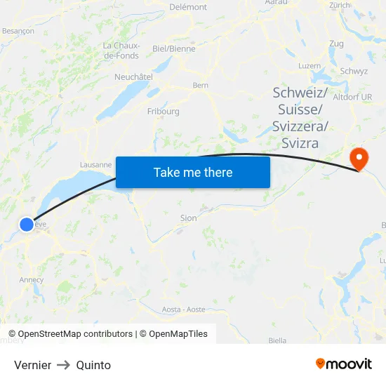 Vernier to Quinto map