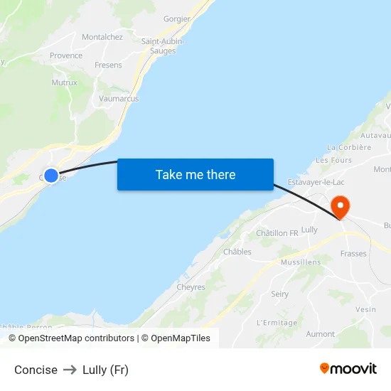 Concise to Lully (Fr) map
