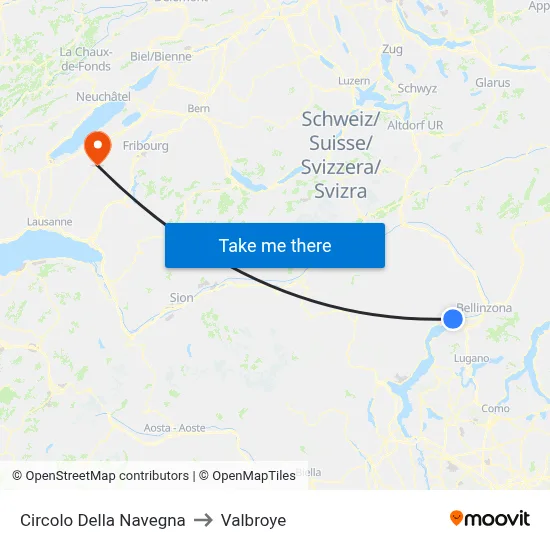 Circolo Della Navegna to Valbroye map