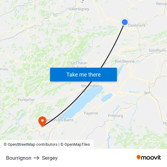 Bourrignon to Sergey map