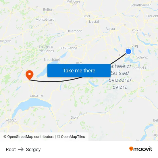 Root to Sergey map