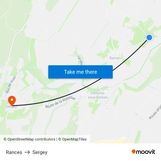 Rances to Sergey map