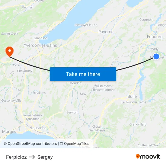 Ferpicloz to Sergey map