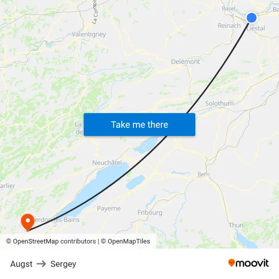 Augst to Sergey map