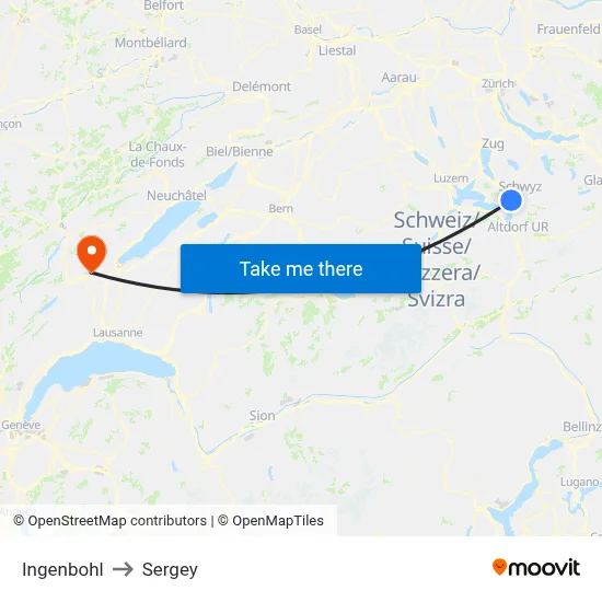 Ingenbohl to Sergey map