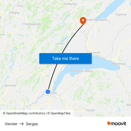Vernier to Sergey map