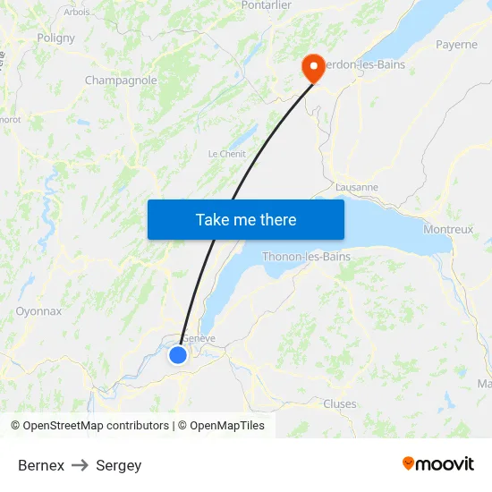 Bernex to Sergey map