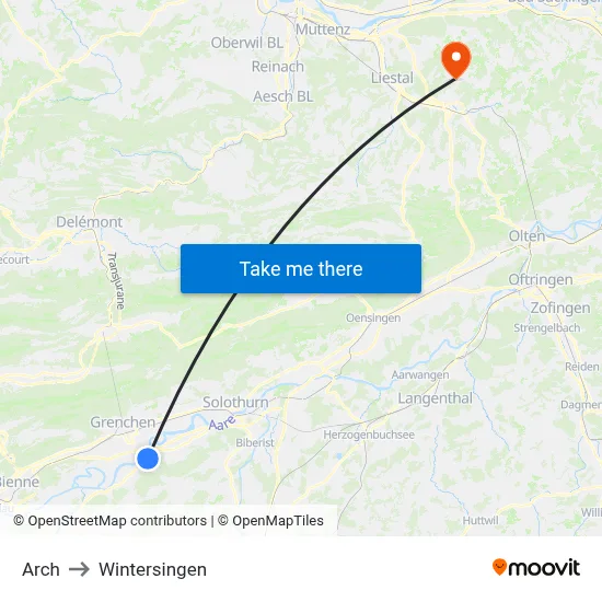 Arch to Wintersingen map