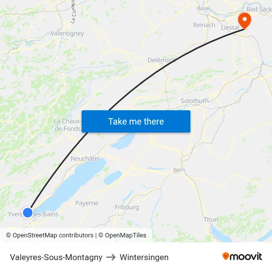 Valeyres-Sous-Montagny to Wintersingen map