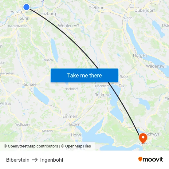 Biberstein to Ingenbohl map